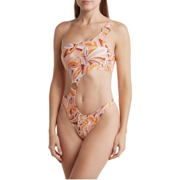 L*space Tessa one-shoulder One-piece swimsuit Size XL - Picture 1 of 7